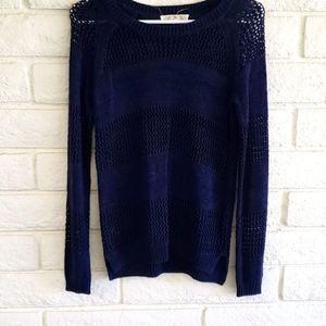 Navy blue crew neck sweater